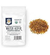 Fermentaholics ORGANIC Dehydrated Water Kefir Grains - Bulgaros de Agua - Starter Culture - Makes...