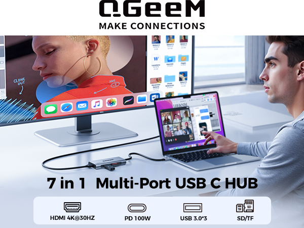 7 in 1 multiple usb c hub