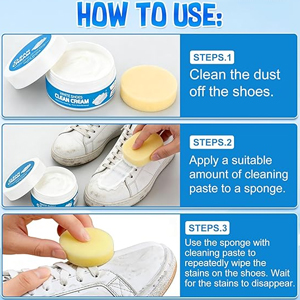 white shoes clean cream