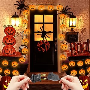 pumpkin string lights plug in