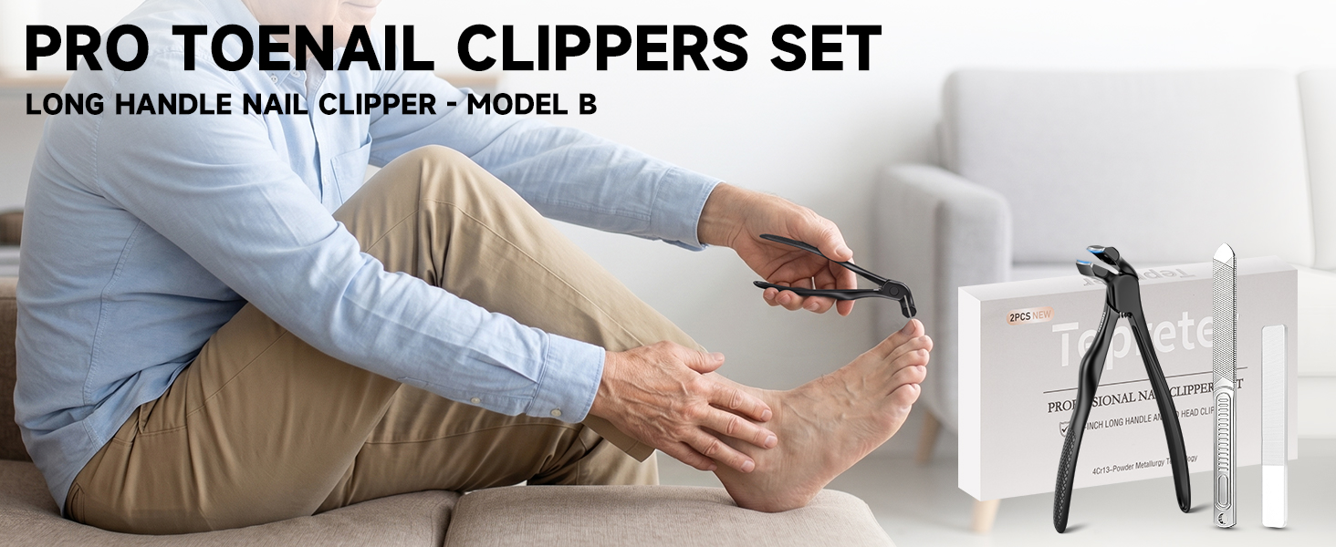 Black toenail clippers
