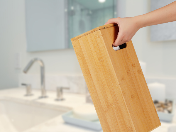 bathroom stand bathroom essential toilet storage bamboo toilet paper holder toilet accessories