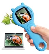 Outdoor Exploration Microscope for Kids, 500X Portable Digital Microscope with 2" IPS Screen, Sum...
