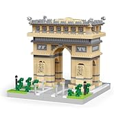 Paris Arc de Triomphe Micro Building Blocks - 1800+ Pieces 3D Architecture Model for Adults, Chal...