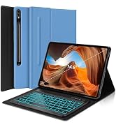 Samsung Galaxy Tab S9 Ultra Keyboard Case 14.6 inch 2023, Smart Folio Cover with S Pen Holder, 7 ...