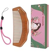 Moreinday Labor Comb, Fine Tooth Birth Comb for Labor Pain with Wrist Adjustable Strip for Expect...