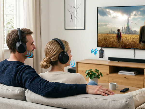 Support to 2 Headphones