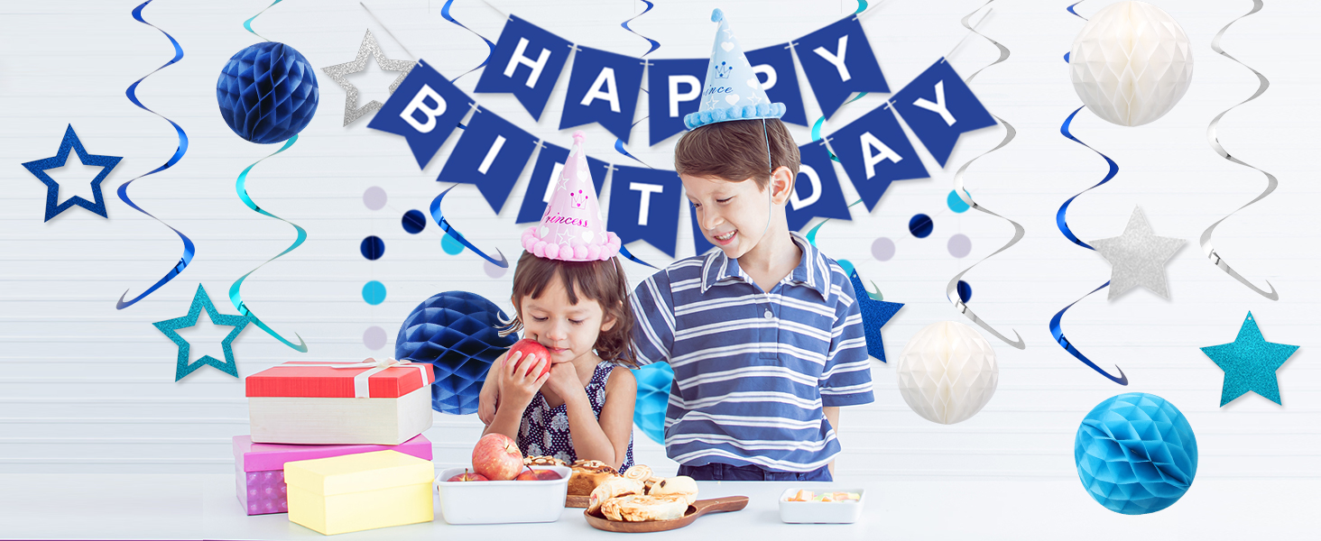 Blue Birthday Decorations