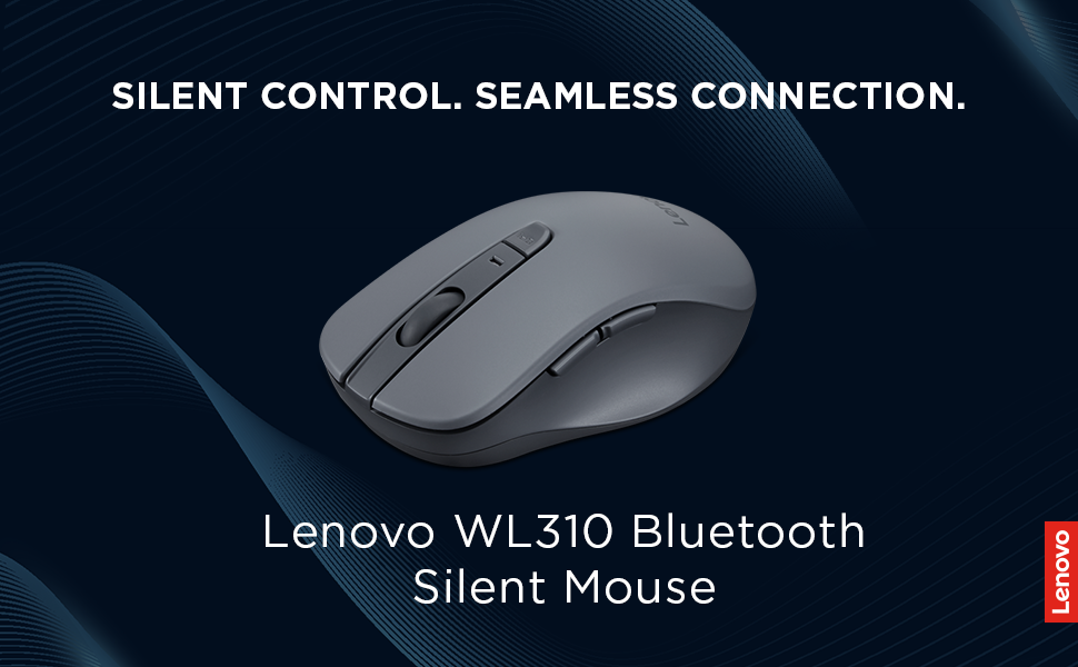 Lenovo WL310 Bluetooth Silent Mouse - Silent Control