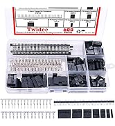 Twidec/600PCS 2.54mm 1/2/3/4/5/6/7 Pin Housing Connector With 2.54 Male and Female Dupont Termina...