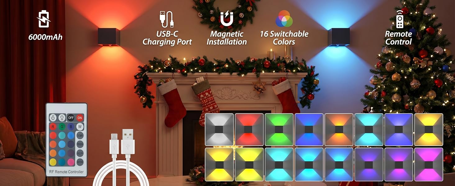 RGB LED Wall Light