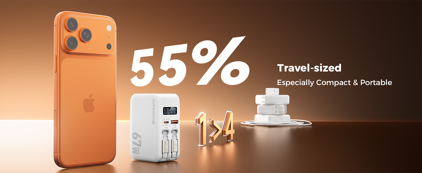retractable wall charger usb c