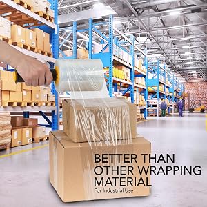 Stretch Wrap - Industrial Clear Plastic Stretch Wrap Film for Pallet Wrap, Moving Supplies Stretch