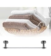 Towel Rack for Bathroom, Rustproof Towel Holder, Sturdy Towel Bar Wall Mounted with Installation ...