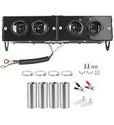 Yuecoom Car Defroster, Iron Car Heater Defogger, Cooling Fans Car Heater Defogger Auto 4 Hole Hea...