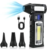 Siuyiu 130000RPM Compressed Air Duster, Rechargeable Electric Air Duster | 2-Gear Adjustable Mini...