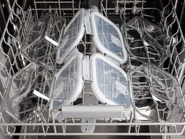 3 Cup Glass Storage Containers with Lids 24 oz, Small Square Borosilicate Glass Food