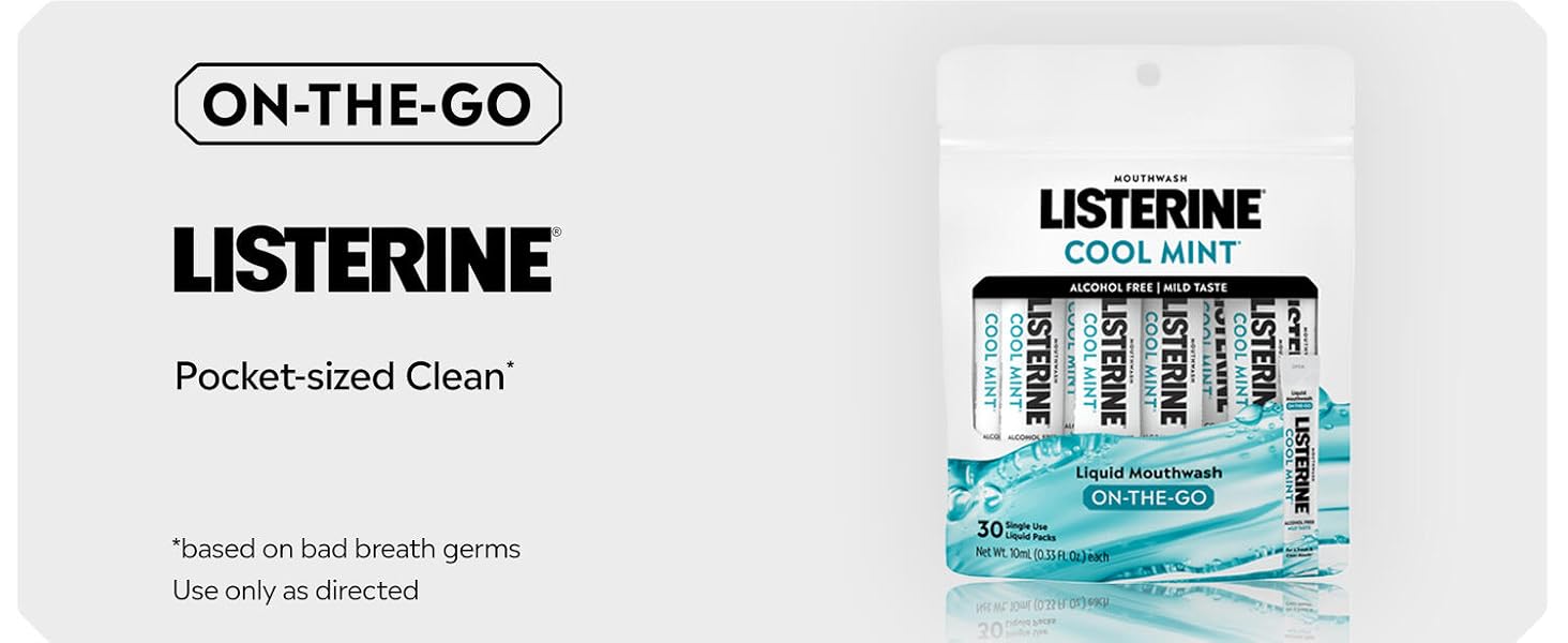 On the go - Listerine - pocket sized clean