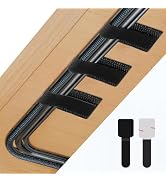 Abnii 50 PCS Hook and Loop Cable Ties, Under Desk Cable Management, Self Adhesive Cable Tidy Clip...