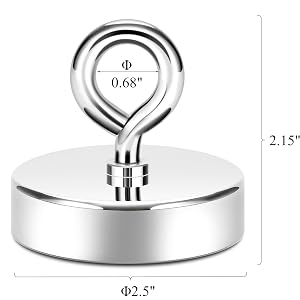 Dimension of fishing magnet