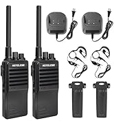 KETELESE KP01 Professional/Business Walkie Talkies, Programmable Walkie Talkies with Earpiece, Re...