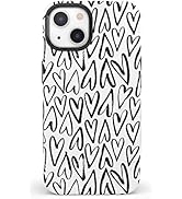Casely Designed for iPhone 15 Case | Heart Throb | Endless Hearts Bold Case | Compatible with Mag...