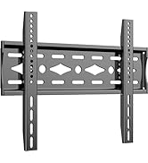 TETVIK Fixed TV Wall Mount for Most 26-63 inch TV Monitor fit Flat Curved Screen Ultra Slim Profi...