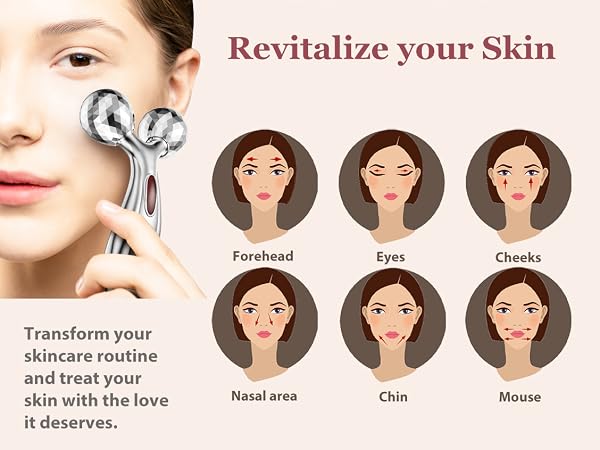 stainless steel gua sha face roller metal gua sha facial tool facial massager face sculpting tool