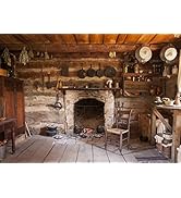 BELECO Rustic Kitchen Backdrop 7x5ft Fabric Western Old Wooden House Kitchen Interior Background ...