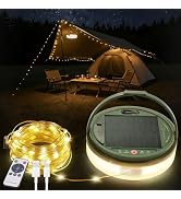 Domestar Camping String Lights, 39.4FT Outdoor String Lights 120LEDs, Portable Waterproof Camping...
