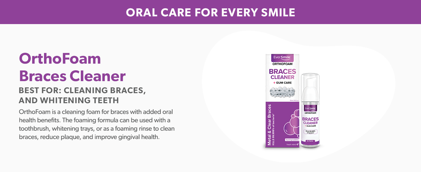 OrthoFoam Braces Cleaner