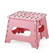 PandaEar Small Folding Step Stool for Kids, 7.5 Inch Mini Collapsible Foldable Step Stool, Portab...