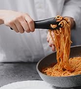 Seki Japan Stylish Kitchen Pasta Tool, Flexible Non Stick Heat Resistant Nylon Pasta Tong, Spaghe...