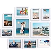 decorUhome Picture Frames Collage Wall Decor for Photo Gallery Display, Assorted Picture Frames s...