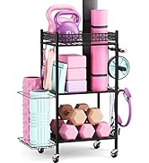 Yoga Mat Storage Rack, Home Gym Storage Rack Yoga Mat Holder, VOPEAK Workout Storage for Yoga Mat...