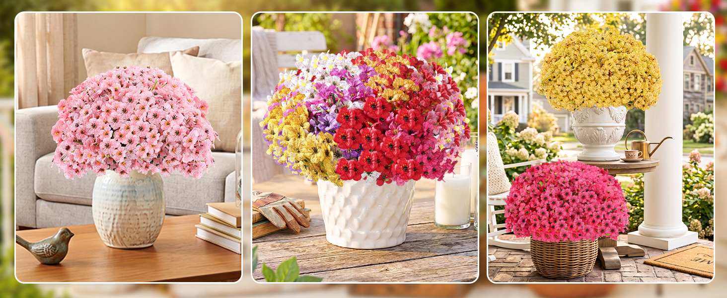 These beautiful outdoor artificial plants are suitable for all kinds of occasions for you.