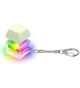 Keyboard Fidget Toys for Adults Keyboard Clicker with LED Light Keychain Fidget Sensory Fun Toys ...