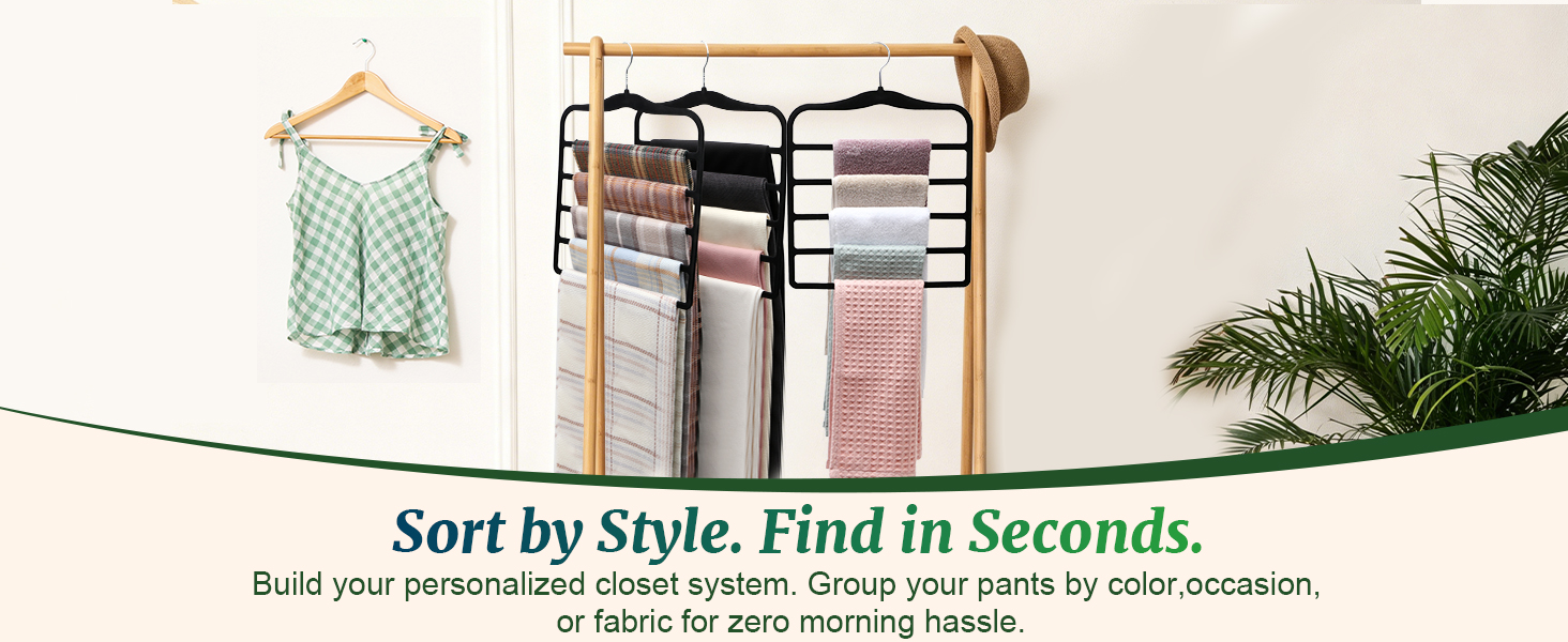 Non Slip Clothes Hangers for Closet Organizers and Storage