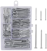 376pcs Premium Hardware Nails Assortment Kit, Maximum Length 2 Inches Galvanized Nails, Picture H...