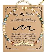 NUKAYAI Wave Bracelet Life Inspirational for Women, Bracelets Gifts for Bestie Sister Daughter, V...