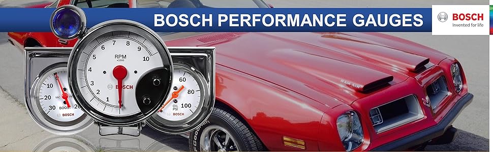 BOSCH Performance Gauge Gauges Sport I II Retro Style Line Custom