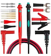 Micsoa Multimeter Test Leads Kit, Digital Multimeter Leads with Alligator Clips Replaceable Multi...
