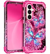 Miqala for Galaxy S26 Plus Case,Glow in The Dark Three Layer Heavy Duty Shockproof Protection Har...