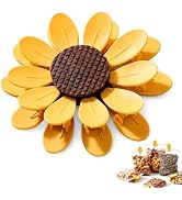 Sunflower Magnetic Chip Clips with 10 Petal Clips, Flower-Shaped Fridge Clip for Chips and Food B...