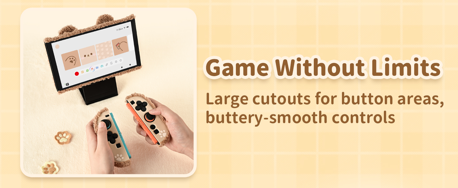 Switch 2 plush bear case