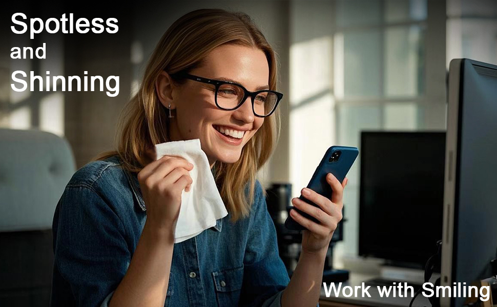 spotless and shinning,work with smiling