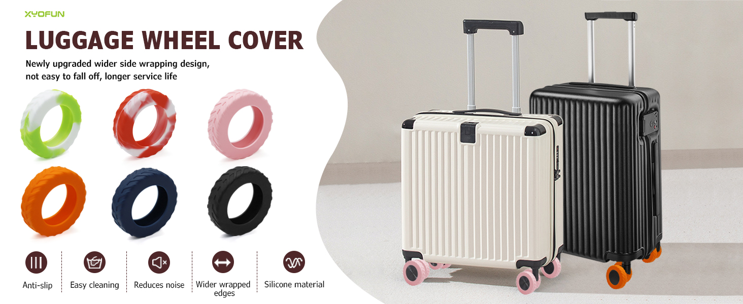 silicone suitcase wheel covers suitcase wheel protectors travel suitcase wheel cover
