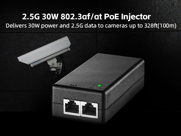 2.5G 30W PoE Injector