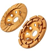 Original Gold KSEIBI 4-1/2-Inch Diamond Cup Wheel Turbo Blade and Double Row 2 Pack Polishing and...