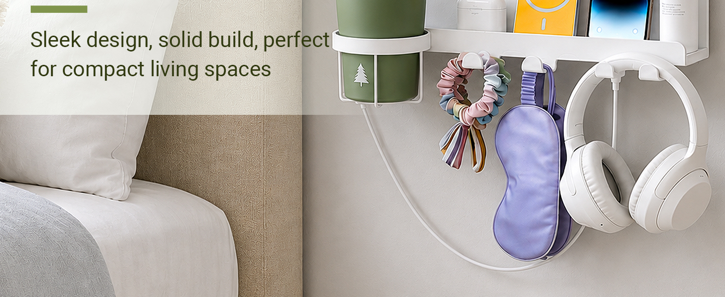 bedside wall organizer